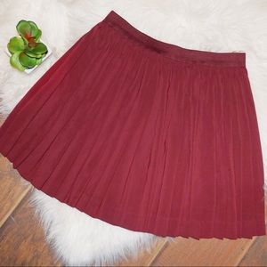 Burgundy Flared Skirt!